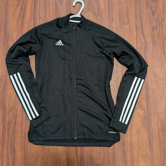 ⭐Women's Or Teenager Adidas Athletic Full Zip Women's Black Track Jacket - Picture 13 of 13
